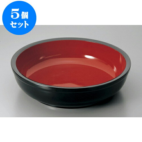 5個セット そば用品 内朱天黒　厚口こね鉢尺4 [41.5 x 11cm] | 人気 おすすめ 食器 洋食器 業務用 飲食..