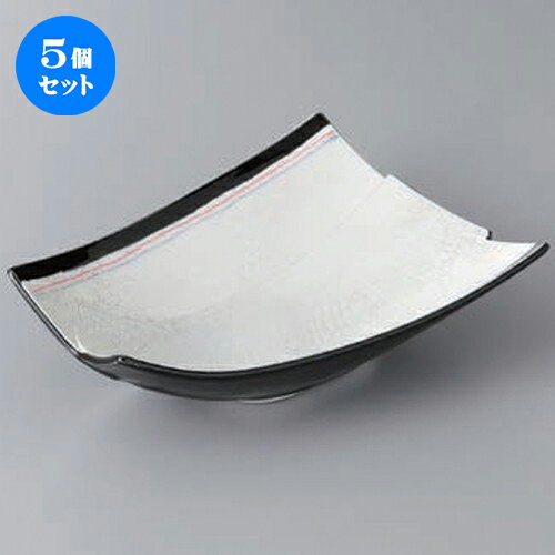 5個セット ☆ 向付 ☆ラスター二色一珍変形皿 [ 14 x 6cm ] | 和食器 鉢 小鉢 ボウル 浅鉢 料亭 ホテル 食器 業務用 飲食店 カフェ うつわ 器 おしゃれ かわいい ギフト プレゼント 内祝い 誕生日 贈り物 贈答品 おすすめ 食器セット