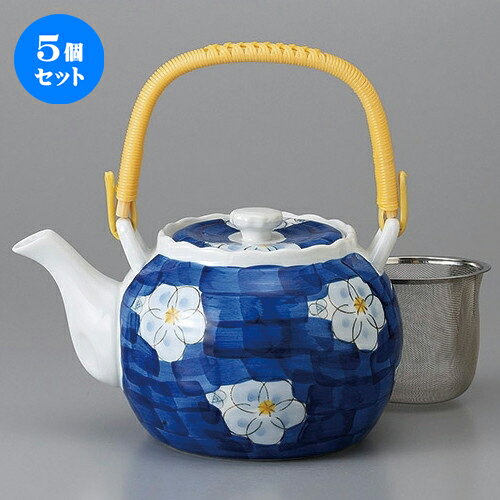 5個セット 有田土瓶 /ダミ間取花4号土瓶 [ 720cc ] | ポット 急須 土瓶 お茶 大きい 一服 まったり 人気 おすすめ 食器 業務用 飲食店 カフェ うつわ 器 おしゃれ かわいい ギフト プレゼント 引き出物 誕生日 贈り物 贈答品 食器セット