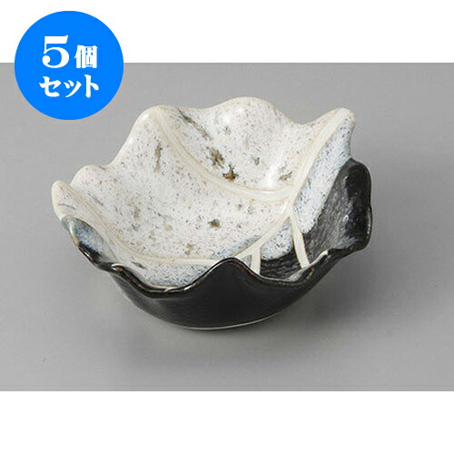 5個セット 小付 白雪葉型小付 [11.8 x 9.4 x 4.2cm] | 和食器 鉢 小鉢 ボウル 料亭 ホテル 食器 業務用 飲食店 カフェ うつわ 器 おしゃれ かわいい ギフト プレゼント 内祝い 誕生日 贈り物 贈答品 おすすめ 食器セット