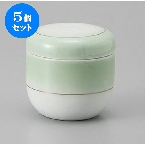 5個セット むし碗 ヒワ吹金線夏目むし碗(小) [7 x 6.9cm 110cc] | 茶碗蒸し ちゃわんむし 蒸し器 寿司屋 碗 むし碗 食器 業務用 飲食店 おしゃれ かわいい ギフト プレゼント 引き出物 誕生日 贈り物 贈答品 食器セット