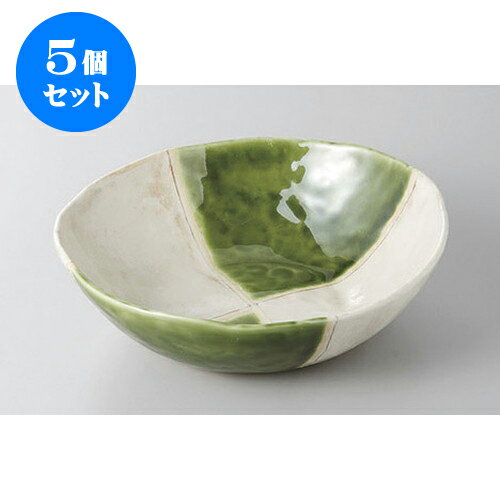 5個セット 大鉢・盛鉢 オリベ市松7.0