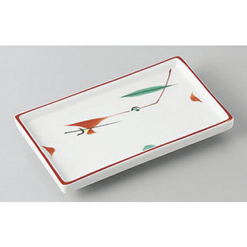 小皿 赤絵つゆ草のり皿 [13.2 x 8 x 1.8cm] | 小皿 取り皿 人気 おすすめ 食器 業務用 飲食店 カフェ うつわ 器 おしゃれ かわいい ギフト プレゼント 引き出物 誕生日 贈り物 贈答品