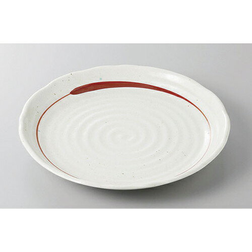 丸盛皿 縄文型赤点字刷5.0皿 [16.5 x 2cm] | 盛り皿 盛皿 人気 おすすめ フルーツ皿 パーティー パスタ皿 食器 業務用 飲食店 カフェ うつわ 器 ギフト プレゼント 引き出物 誕生日 贈り物 贈答品 おしゃれ かわいい