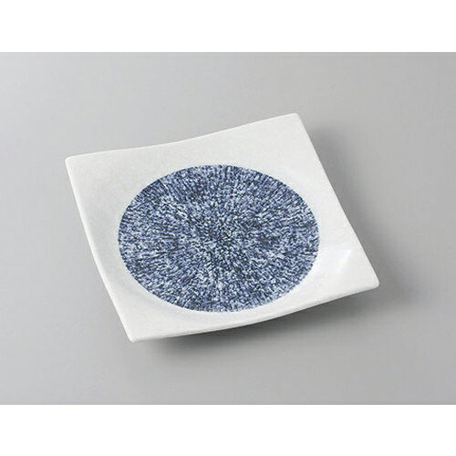 正角盛皿 絞り乱十草　藍　手引正角5.5皿 [17.3 x 17.3 x 3cm] | 盛り皿 盛皿 人気 おすすめ フルーツ皿 パーティー パスタ皿 食器 業務用 飲食店 カフェ うつわ 器 ギフト プレゼント 引き出物 誕生日 贈り物 贈答品 おしゃれ かわいい