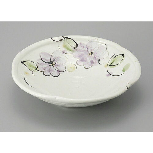 鉢 粉引ライラック小花花鉢(大) [22.5 x 6.5cm] 土物 | 小鉢 中鉢 ボウル ボール 食器 業務用 飲食店 カフェ うつわ 器 おしゃれ かわいい お洒落 可愛い ギフト プレゼント 引き出物 内祝い 結婚祝い 誕生日 贈り物 贈答品 おすすめ 取り皿