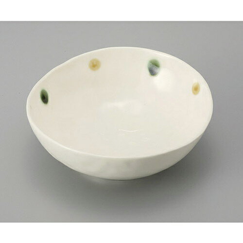 10個セット 鉢 ドットまゆ型3.5鉢 [10.9 x 10.6 x 4.8cm] | 小鉢 中鉢 ボウル ボール 食器 業務用 飲食店 カフェ うつわ 器 おしゃれ かわいい お洒落 可愛い ギフト プレゼント 引き出物 内祝い 結婚祝い 誕生日 贈り物 贈答品 おすすめ 取り皿