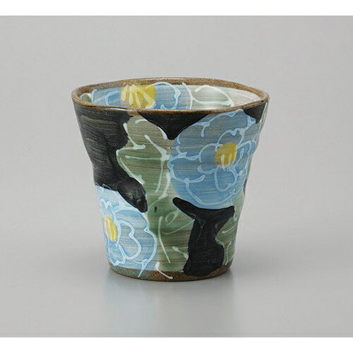 ロックカップ 青いボタンフリーカップ [9 x 8cm 350cc] 土物 | ロックカップ ロック 焼酎カップ 焼酎 ..