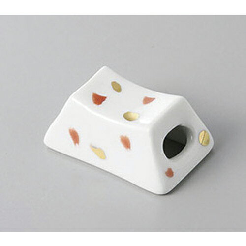 箸置 筐型金彩箸衣 [4.5 x 2.8 x 2cm] 強化 | 箸置き 箸置 はしおき 箸 カトラリー 食器 業務用 飲食店..