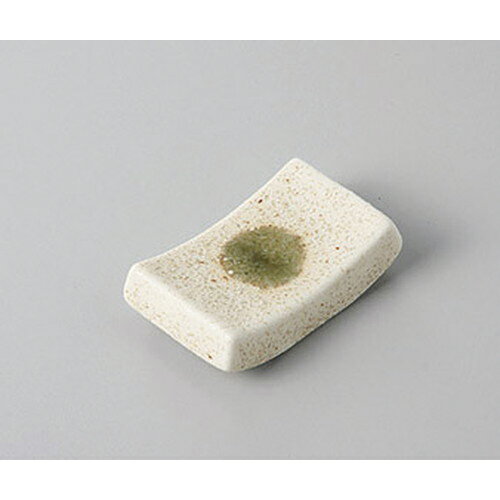箸置 砂目緑長角箸置 [4.4 x 2.6 x 1.2cm] | 箸置き 箸置 はしおき 箸 カトラリー 食器 業務用 飲食店 カフェ うつわ 器 おしゃれ かわいい お洒落 ギフト プレゼント 引き出物 内祝い 結婚祝い 誕生日 贈り物 贈答品