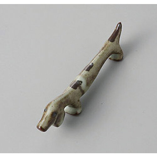 箸置 ネズミ志野犬箸置 [8.7 x 2.3cm] | 箸置き 箸置 はしおき 箸 カトラリー 食器 業務用 飲食店 カフェ うつわ 器 おしゃれ かわいい お洒落 ギフト プレゼント 引き出物 内祝い 結婚祝い 誕生日 贈り物 贈答品