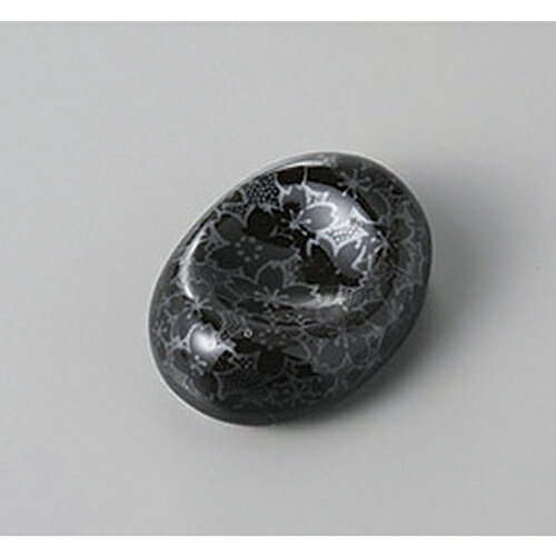 箸置 黒銀桜箸置 [4.5 x 3.5 x 2cm] | 箸置き 箸置 はしおき 箸 カトラリー 食器 業務用 飲食店 カフェ うつわ 器 おしゃれ かわいい お洒落 ギフト プレゼント 引き出物 内祝い 結婚祝い 誕生日 贈り物 贈答品