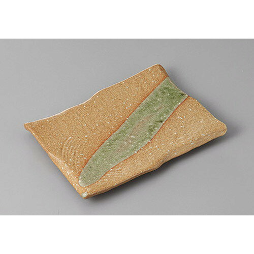 焼物皿 /赤志野流し玄串皿 [ 17 x 12 x 1.8cm ] | 焼き物皿 ステーキ皿 サンマ 焼き魚 食器 業務用 飲食店 カフェ うつわ 器 おしゃれ かわいい お洒落 ギフト プレゼント 引き出物 内祝い 結婚祝い 誕生日 贈り物 贈答品 おすすめ 人気