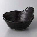 ☆ 呑水 ☆瀬戸黒ろくべ型手付きとんすい(小) [ 13 x 11.5 x 6.3cm ] | 和食器 呑水 とんすい 玉割 料亭 ホテル 食器 業務用 飲食店 カフェ うつわ 器 おしゃれ かわいい ギフト プレゼント 内祝い 誕生日 贈り物 贈答品 おすすめ