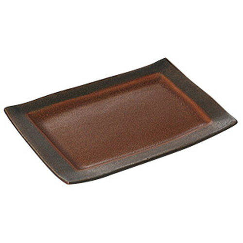 飴焼物皿 小 [ 19 x 13.5 x 2cm ] [ 焼物皿 ] | 和食 飲食店 旅館 定食屋 業務用