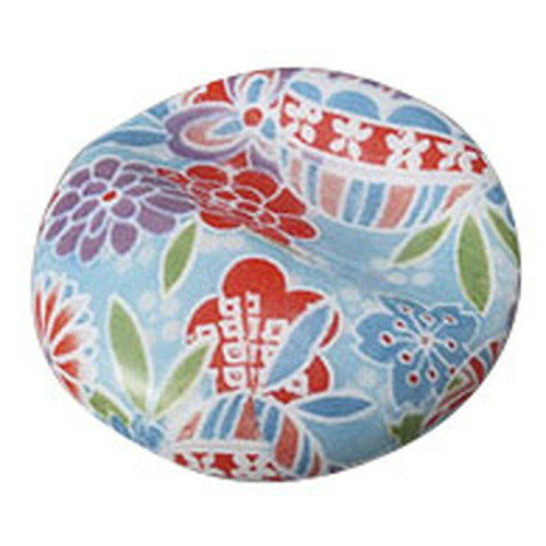 みやび友禅 青へこみはしおき [ 4 x 1.5cm ] [ 箸置き ] | 和食 飲食店 旅館 日本土産 カフェ | 箸置き 箸置 はしおき 箸 カトラリー 食器 業務用 飲食店 カフェ うつわ 器 おしゃれ かわいい お洒落 ギフト プレゼント 引き出物 内祝い 結婚祝い 誕生日 贈り物 贈答品