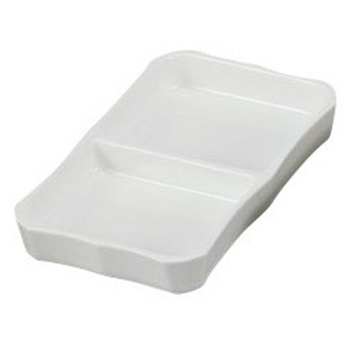 白磁二品皿(中) [ 13 x 7.5 x 2cm ] [ そば用品 ] | そば 蕎麦 めん 麺 おすすめ 人気 食器 業務用 飲..