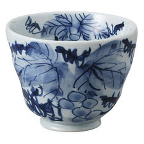 青磁ぶどうゆとり碗 [ 9.7 x 8cm 270cc ] | 湯呑 湯のみ 一服 ゆったり まったり 人気 おすすめ 食器 ..