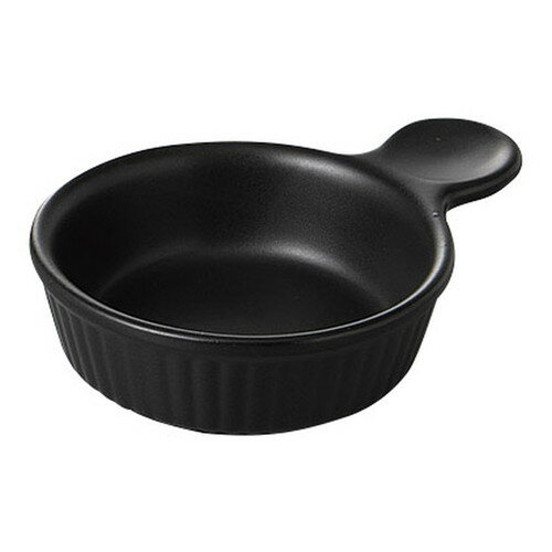 黒片手丸グラタン(小) (K) [ 17 x 13 x 4.5cm 290cc ] [ 洋陶 ] | グラタン スープ ドリア アヒージョ ..