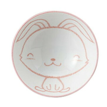 ウサギこども茶碗 ピンク [ 10.7 x 5.3cm ] [ 飯碗 ] | 子ども用 KIDS かわいい プレゼント