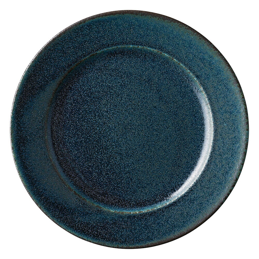 藍潤クレストディナー皿 [27.7×2.4cm] | SNS インスタ映え おしゃれ かわいい かっこいい カフェ 和カフェ おうちカフェ 器 食器 和食器 洋食器 業務用 贈答 プレゼント ギフト シンプル モダン お祝い セット