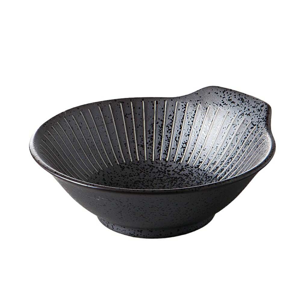 ハスイ十草　黒マット呑水 [13.8×13.2×4.8cm] | SNS インスタ映え 食器 和食器 和皿 カフェ 料亭 業務用 贈答 プレゼント ギフト おしゃれ かわいい お祝い 開店 定食 天ぷら 天つゆ