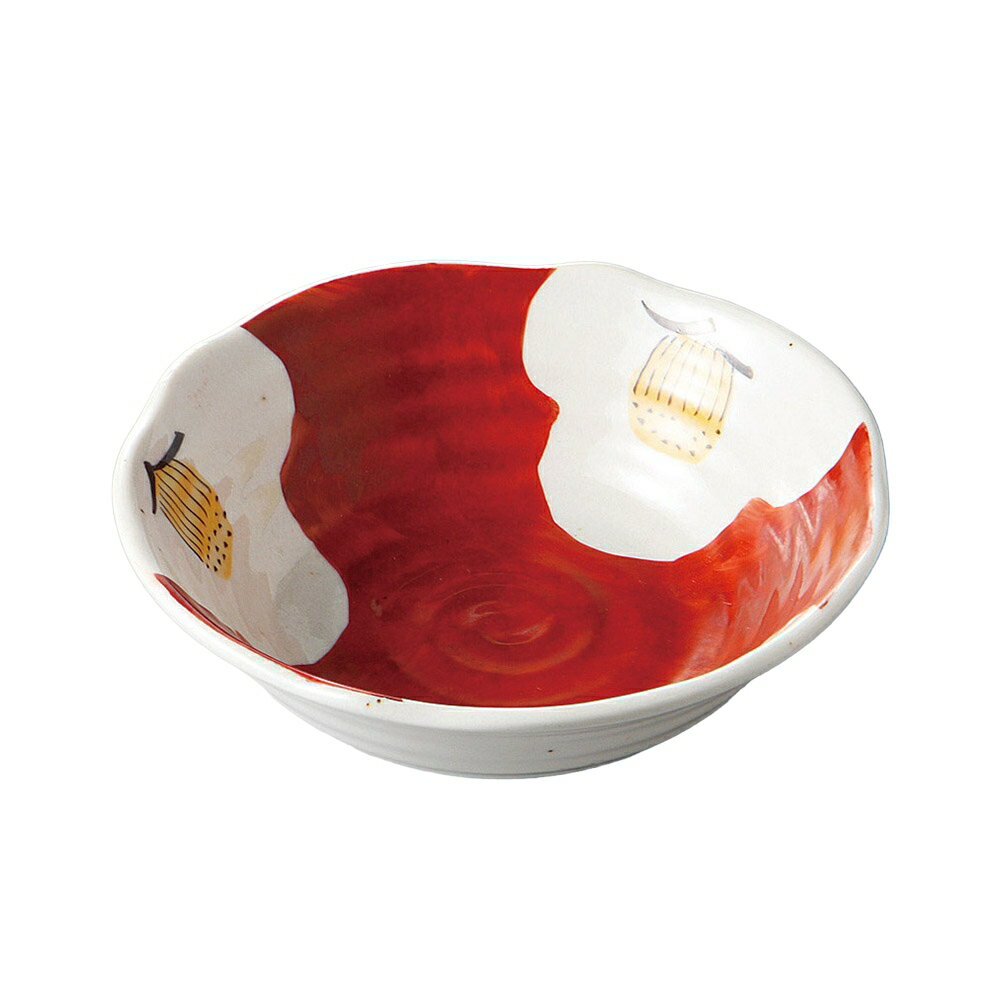 [商品名]手描　赤濃椿煮物鉢[素材][寸法]16.5×5cm結婚式のお返し、母の日のプレゼント、退職祝いなど、さまざまな場面でご利用いただけます。陶器の専門問屋が厳選した、プレゼントやギフトにピッタリな逸品です。[16.5×5cm] おもてなしの中に、ひと工夫アクセントがある器、どんなシーンにも合う個性ある器でございます。こちらを使用して料理をお客様に提供すれば、より一層料理が美味しく見えること間違いないでしょう。ご自宅での普段使いの他に、レストランや居酒屋などの飲食店で、季節を問わず様々なシーンでご利用いただける商品でございます。また、弊社サイトでは他にも様々な商品を数多く取り揃えておりますので、お好みや用途、御予算に合わせてお選び下さいませ。一部の商品はメーカーよりお取り寄せとなりますので、納期が前後することがございます。あらかじめご了承ください。商品によっては手造りのため、写真と色・かたちが若干異なることがございます。われものですので丁重に梱包させていただいておりますが、ご質問などございましたらお気軽にお問い合わせください。ご注文に関する注意事項は 【こちら】ご購入前にご確認ください。