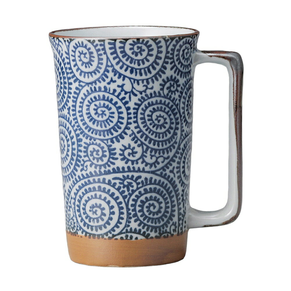 小紋染　タコ唐草手付きジョッキ [8.5×13cm 420cc] | プレゼント ギフト おしゃれ かわいい セット シ..