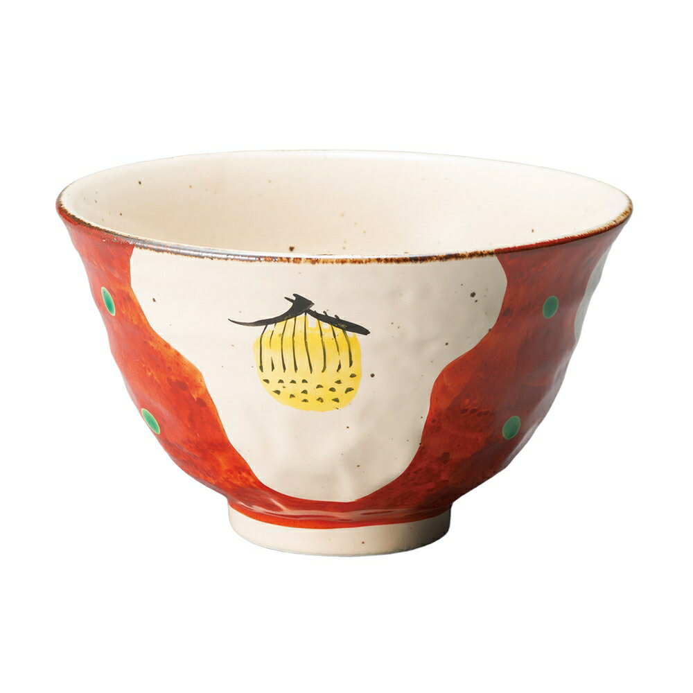 Ramen Bowls - 手描き赤ダミ椿5．0丼 [14.7×8.7cm] | 食器 和食器 業務用 贈答 プレゼント ギフト おしゃれ かわいい 開店 定食 セット そば うどん ラーメン 鉢 丼 丼鉢 どんぶり 中華