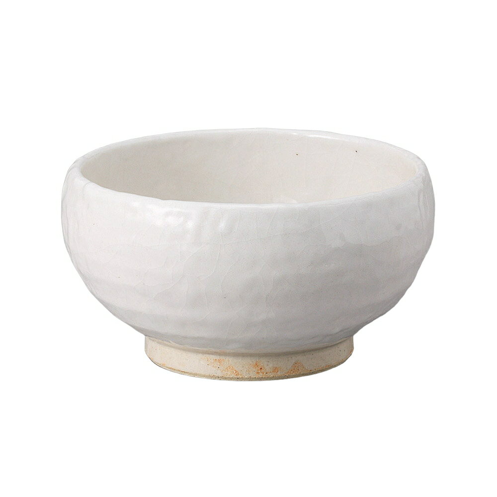 雪志野5．0釜上丼 [15.5×8.7cm] | 食器 和食器 業務用 贈答 プレゼント ギフト おしゃれ かわいい 開店 定食 セット そば うどん ラーメン 鉢 丼 丼鉢 どんぶり 中華