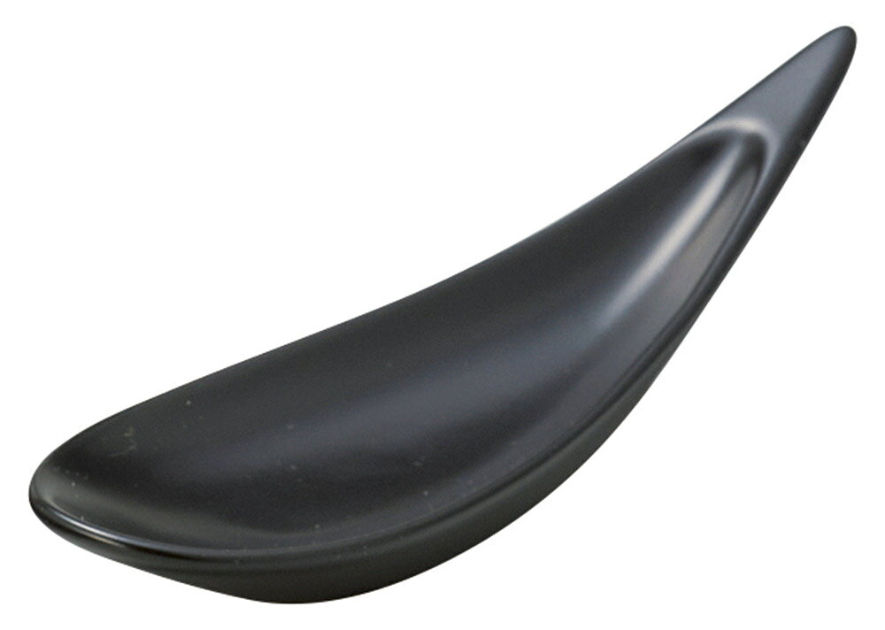 [商品名]しずくアミューズ　黒マット[素材][寸法]14.2×4.5×3cm結婚式のお返し、母の日のプレゼント、退職祝いなど、さまざまな場面でご利用いただけます。陶器の専門問屋が厳選した、プレゼントやギフトにピッタリな逸品です。[14.2×4.5×3cm] 一口サイズのお料理やデザートなどサクサクっと盛り付けるだけで、とてもオシャレに美味しく見えるレンゲでございます。イタリアンやフレンチ、和食などジャンルを選ばずお使い頂けますので、お好みや用途に合わせてお選びくださいませ。ご自宅での普段使いの他に、レストランやホテル、カフェなどの飲食店で、季節を問わず様々なシーンでご利用いただける商品でございます。一部の商品はメーカーよりお取り寄せとなりますので、納期が前後することがございます。あらかじめご了承ください。商品によっては手造りのため、写真と色・かたちが若干異なることがございます。われものですので丁重に梱包させていただいておりますが、ご質問などございましたらお気軽にお問い合わせください。ご注文に関する注意事項は 【こちら】ご購入前にご確認ください。