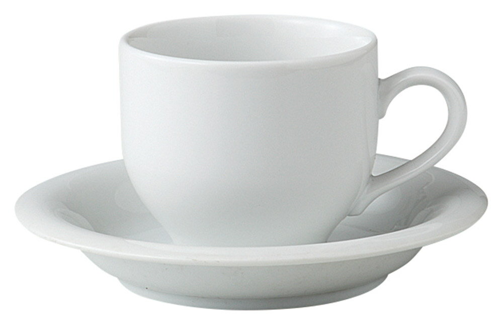 ホワイトアルト　コーヒーC／S [碗:7.9×6.9cm 195cc 皿:14.2×2.6cm] | 喫茶店 業務用 贈答 プレゼント ..