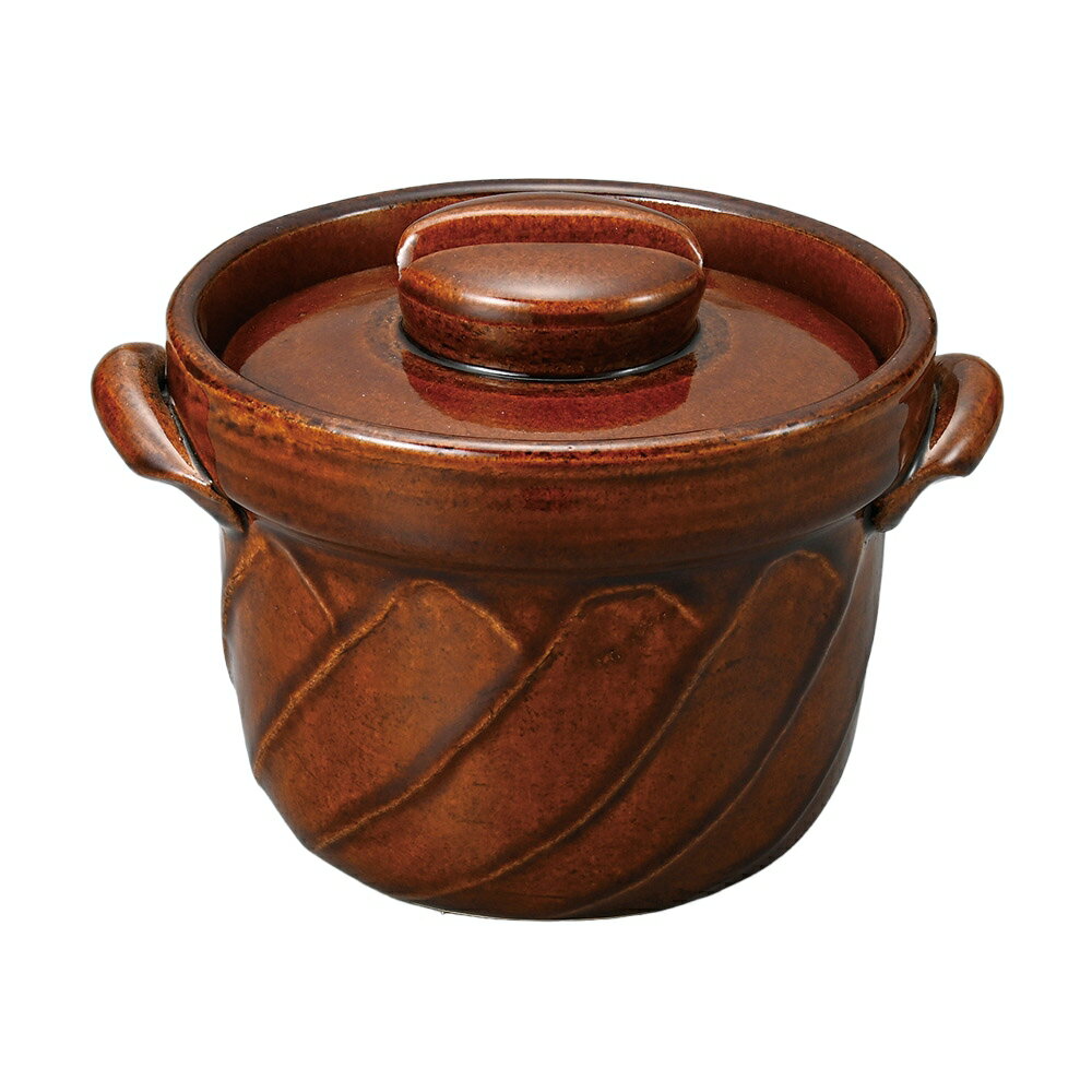 アメ2合ごはん鍋 [21×18×15cm] | 業務用 贈答 プレゼント ギフト おしゃれ かわいい セット ごはん ご飯 鍋 土鍋