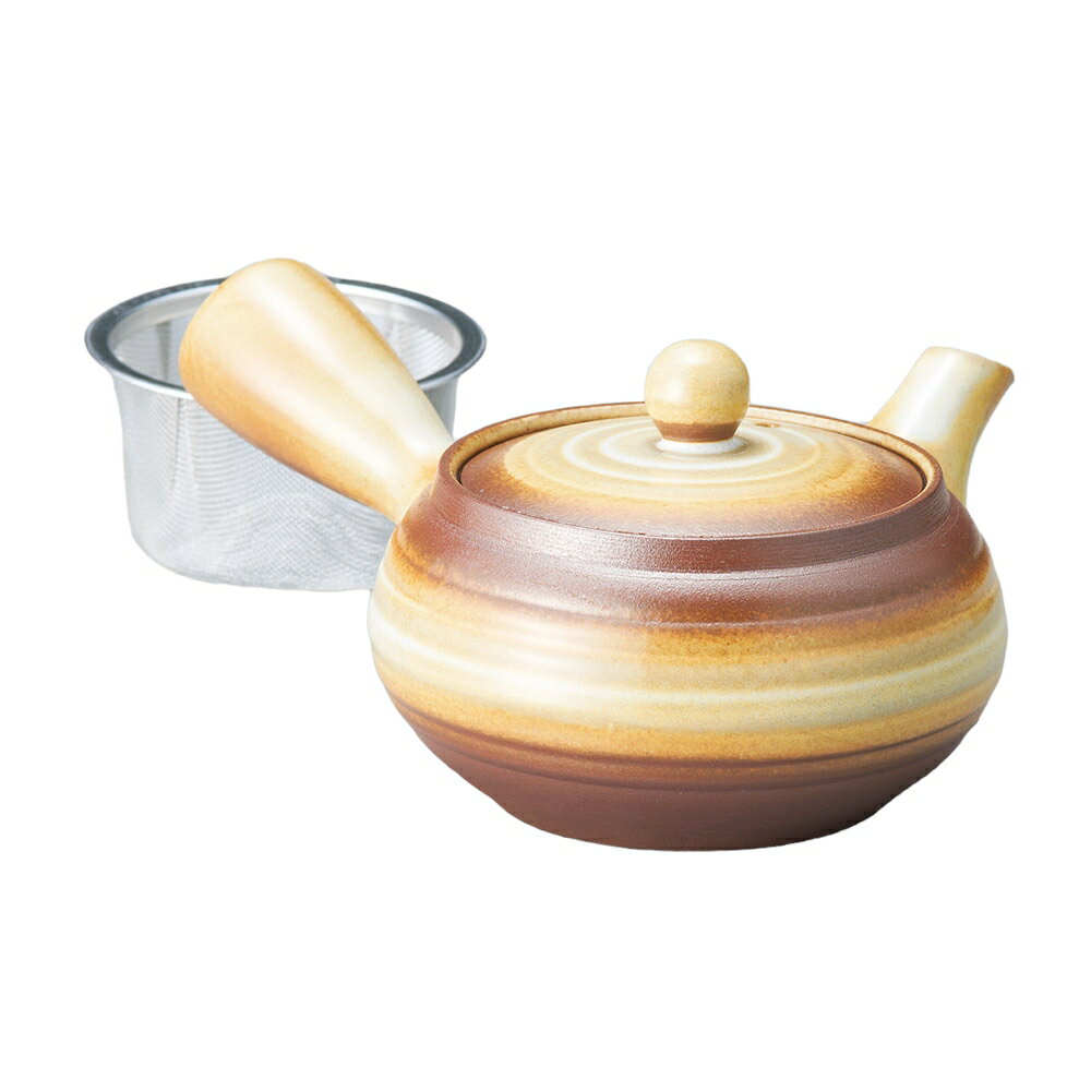 粉引平1．8合急須カゴアミ [320cc] | 業務用 贈答 プレゼント ギフト おしゃれ かわいい お祝い セット..