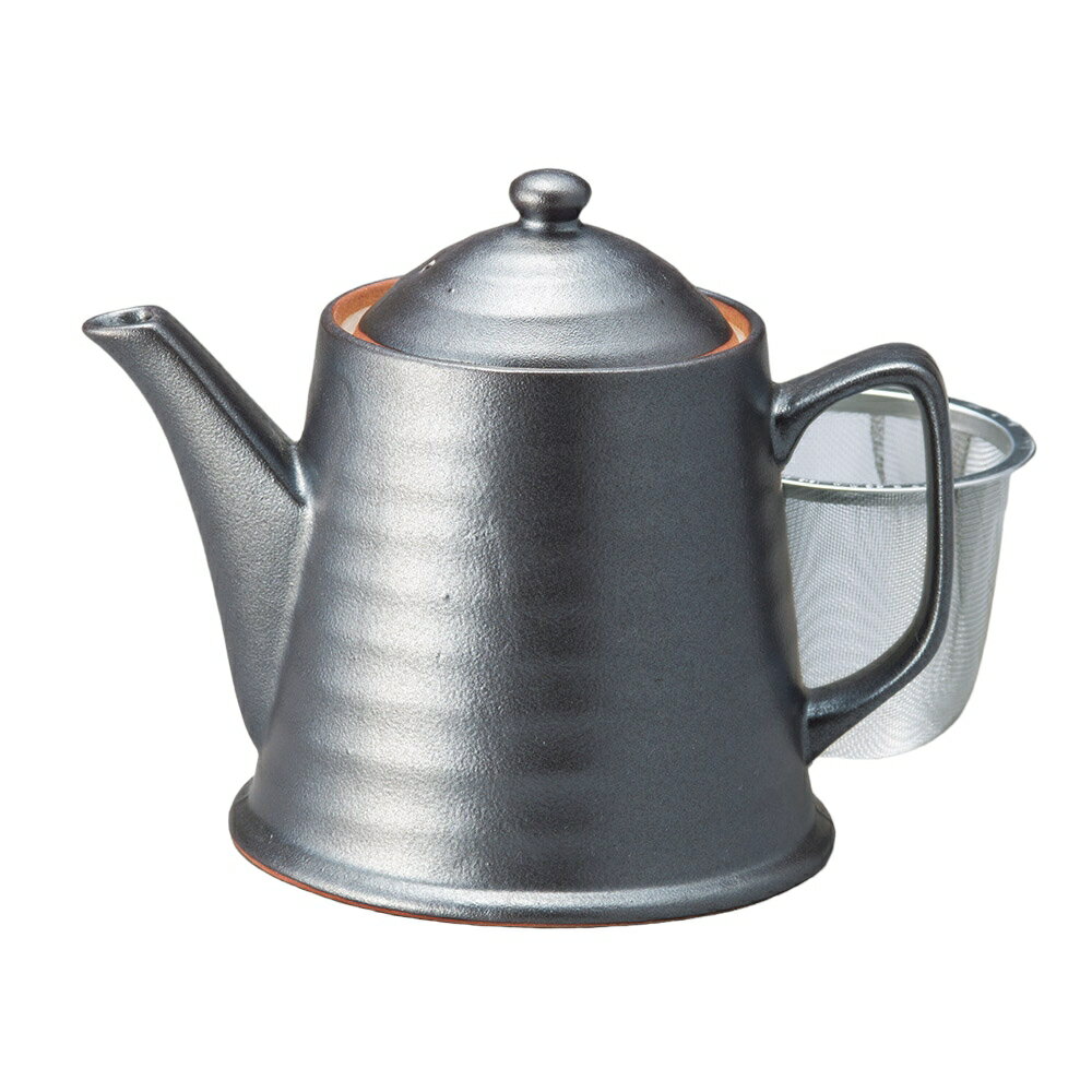 黒塗りポット（アミ付） [15×7.5×12.5cm 400cc] | 業務用 贈答 プレゼント ギフト おしゃれ かわいい ..