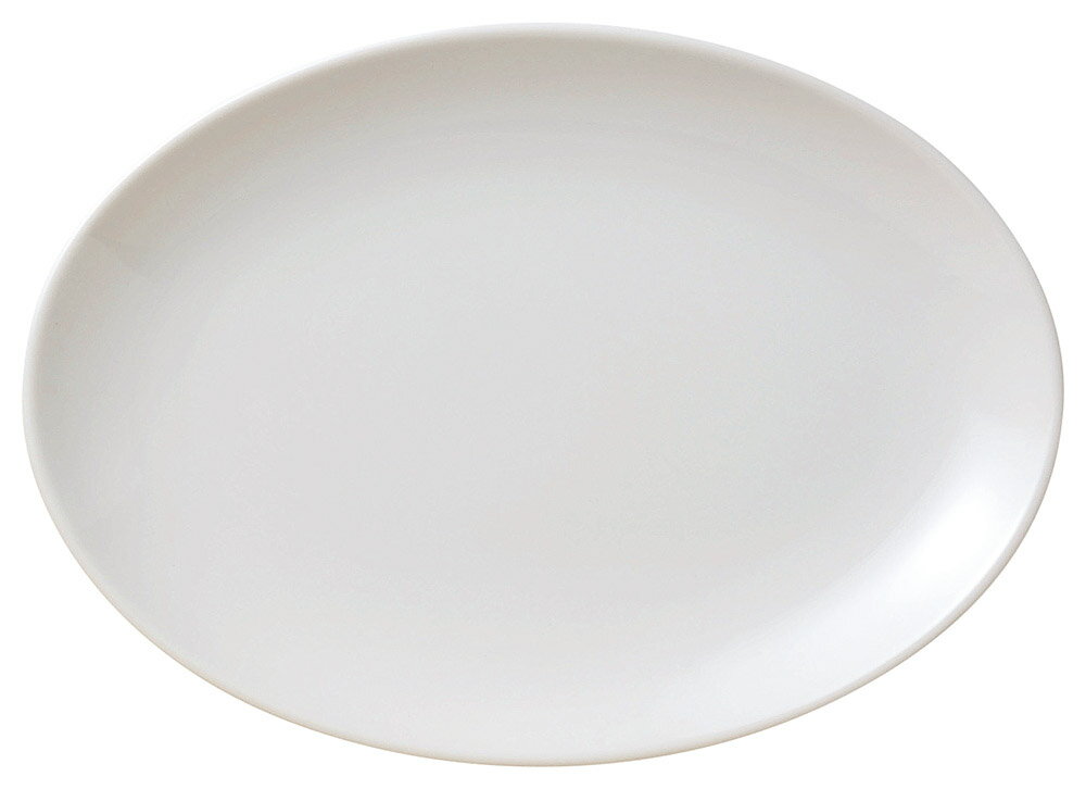白玉渕業務用食器　メタ10吋プラター [26.3×18.8×2.9cm] | SNS インスタ映え おしゃれ かわいい かっこいい 和カフェ おうちカフェ 器 食器 和食器 洋食器 業務用 バイキング ビュッフェ 開店 ホテル