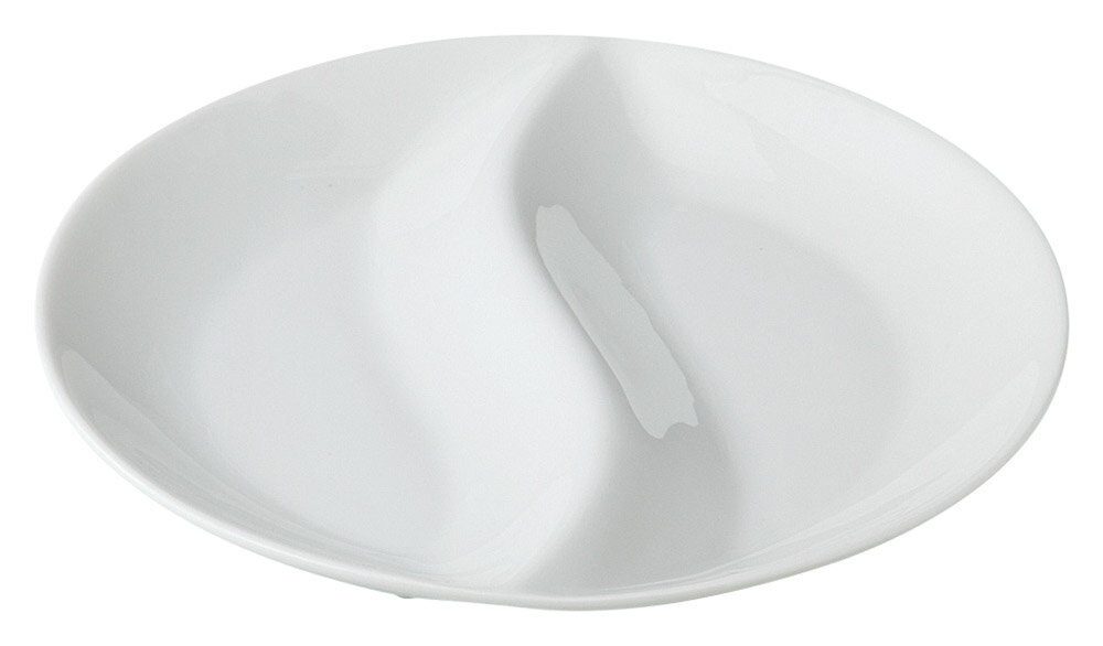 ホワイトアルト　イルカ仕切皿（大） [27×26.5×3cm] | SNS インスタ映え おしゃれ かわいい かっこいい..