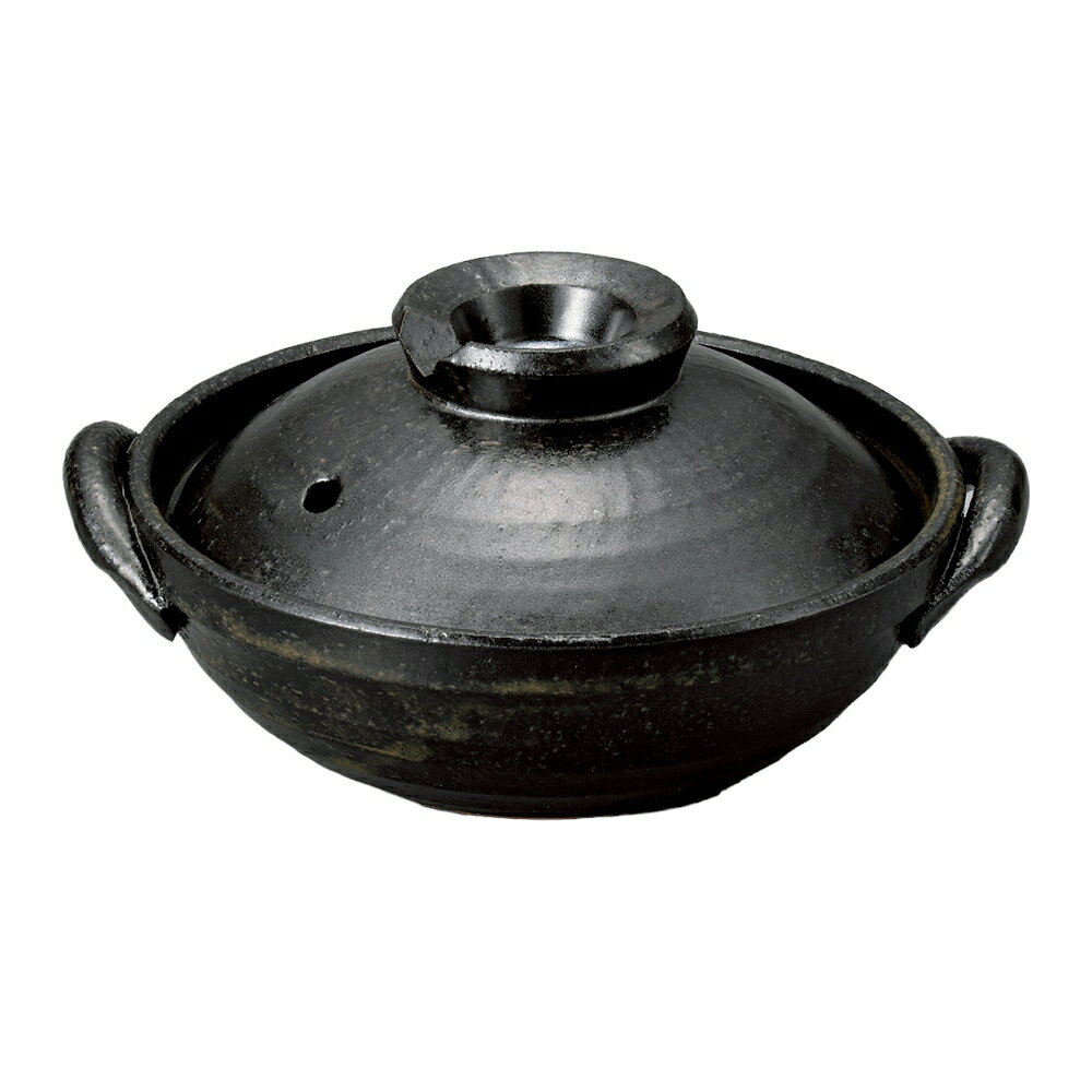 黒釉5号京鍋 [15.5×9cm 400cc] | 業務用 贈答 プレゼント ギフト モダン おしゃれ かわいい セット ご..