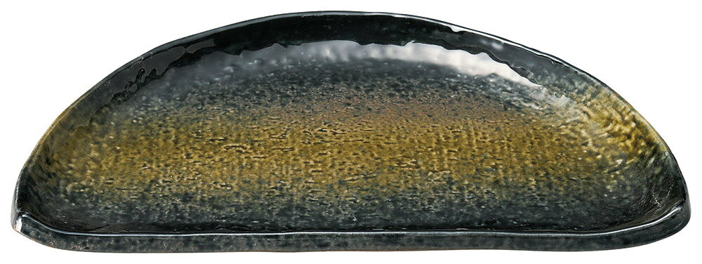 [商品名]黒緑彩　半月8．0皿[素材][寸法]24.5×14.6×2.3cm結婚式のお返し、母の日のプレゼント、退職祝いなど、さまざまな場面でご利用いただけます。陶器の専門問屋が厳選した、プレゼントやギフトにピッタリな逸品です。[24.5×14.6×2.3cm] 強化磁器 おもてなしの中に、ひと工夫アクセントがある器、どんなシーンにも合う個性ある器でございます。こちらを使用して料理をお客様に提供すれば、より一層料理が美味しく見えること間違いないでしょう。ご自宅での普段使いの他に、レストランや居酒屋などの飲食店で、季節を問わず様々なシーンでご利用いただける商品でございます。また、弊社サイトでは他にも様々な商品を数多く取り揃えておりますので、お好みや用途、御予算に合わせてお選び下さいませ。一部の商品はメーカーよりお取り寄せとなりますので、納期が前後することがございます。あらかじめご了承ください。商品によっては手造りのため、写真と色・かたちが若干異なることがございます。われものですので丁重に梱包させていただいておりますが、ご質問などございましたらお気軽にお問い合わせください。ご注文に関する注意事項は 【こちら】ご購入前にご確認ください。