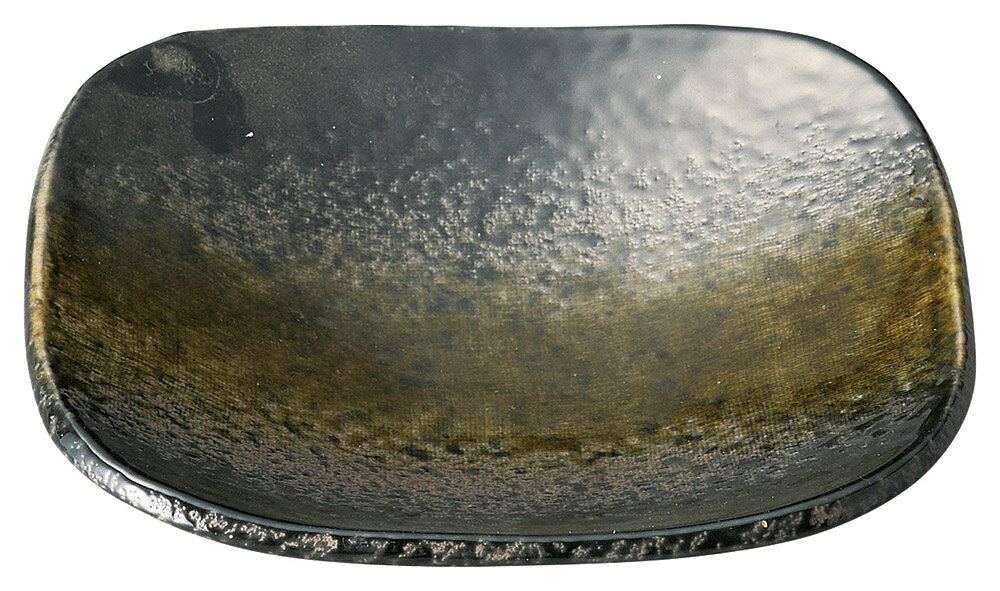 黒緑彩　正角6．5皿 [15.5×15.5×3.4cm] | SNS インスタ映え おしゃれ かわいい かっこいい 和カフェ おうちカフェ 器 食器 和食器 洋食器 業務用 バイキング ビュッフェ 開店