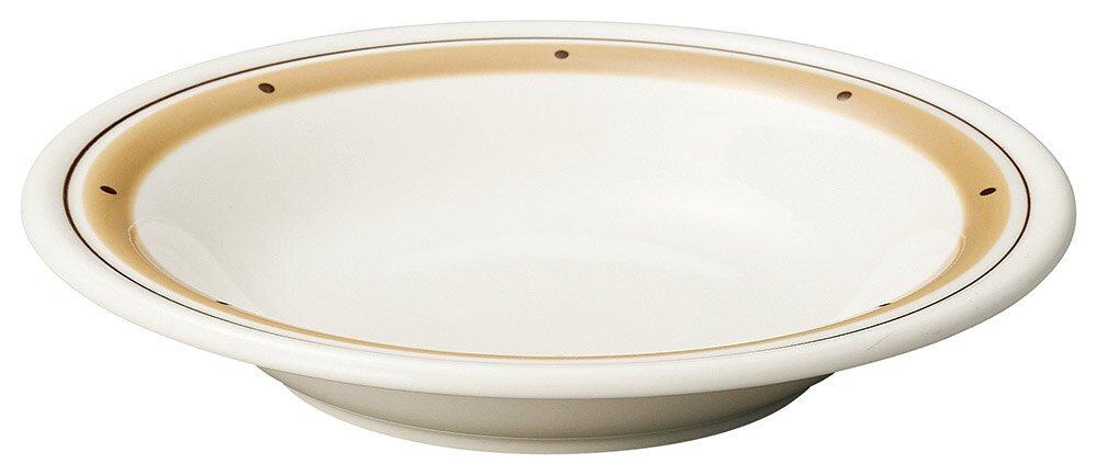 [商品名]ココアボーダー　9吋スープ皿[素材][寸法]23×4.2cm結婚式のお返し、母の日のプレゼント、退職祝いなど、さまざまな場面でご利用いただけます。陶器の専門問屋が厳選した、プレゼントやギフトにピッタリな逸品です。[23×4.2cm] おもてなしの中に、ひと工夫アクセントがある器、どんなシーンにも合う個性ある器でございます。こちらを使用して料理をお客様に提供すれば、より一層料理が美味しく見えること間違いないでしょう。ご自宅での普段使いの他に、レストランや居酒屋などの飲食店で、季節を問わず様々なシーンでご利用いただける商品でございます。また、弊社サイトでは他にも様々な商品を数多く取り揃えておりますので、お好みや用途、御予算に合わせてお選び下さいませ。一部の商品はメーカーよりお取り寄せとなりますので、納期が前後することがございます。あらかじめご了承ください。商品によっては手造りのため、写真と色・かたちが若干異なることがございます。われものですので丁重に梱包させていただいておりますが、ご質問などございましたらお気軽にお問い合わせください。ご注文に関する注意事項は 【こちら】ご購入前にご確認ください。