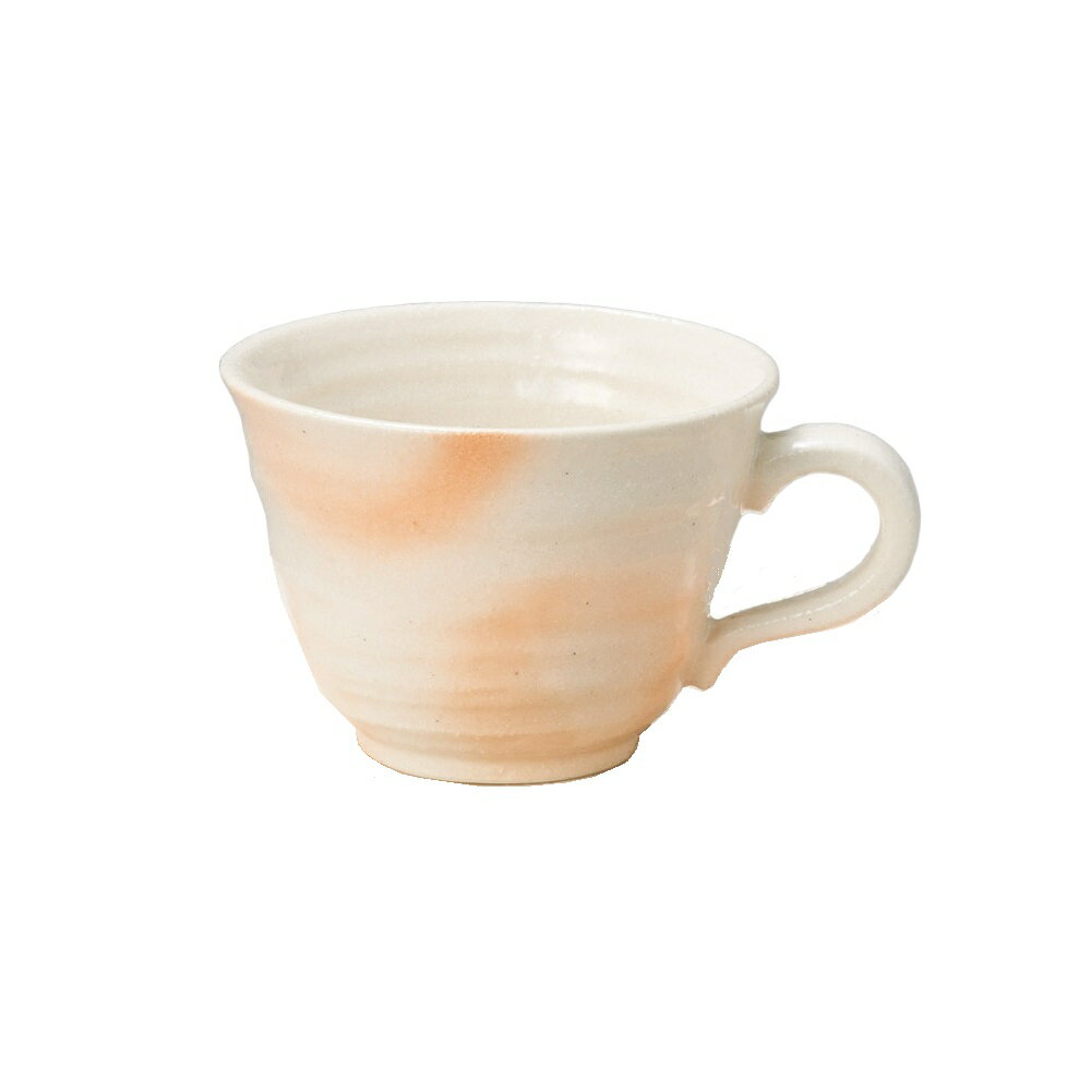 渦紋白コーヒー碗 [11.5×9.5×6.5cm 210cc