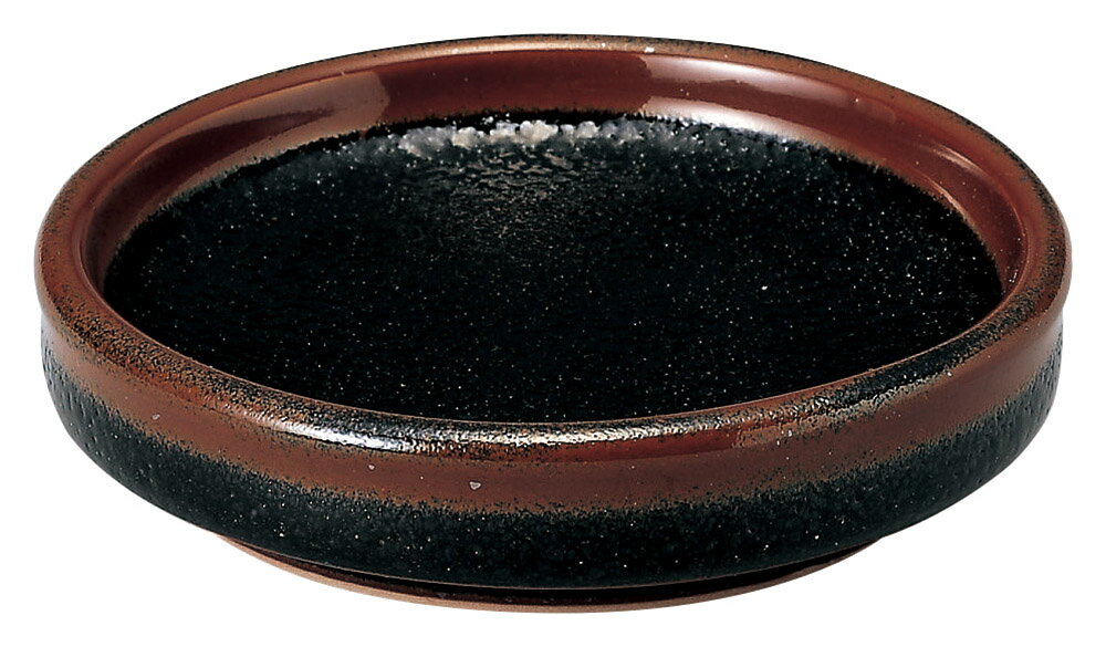 ゆず天目　切立3．0薬味皿 [9.5×2cm] | 食器 和食器 和皿 業務用 贈答 プレゼント ギ