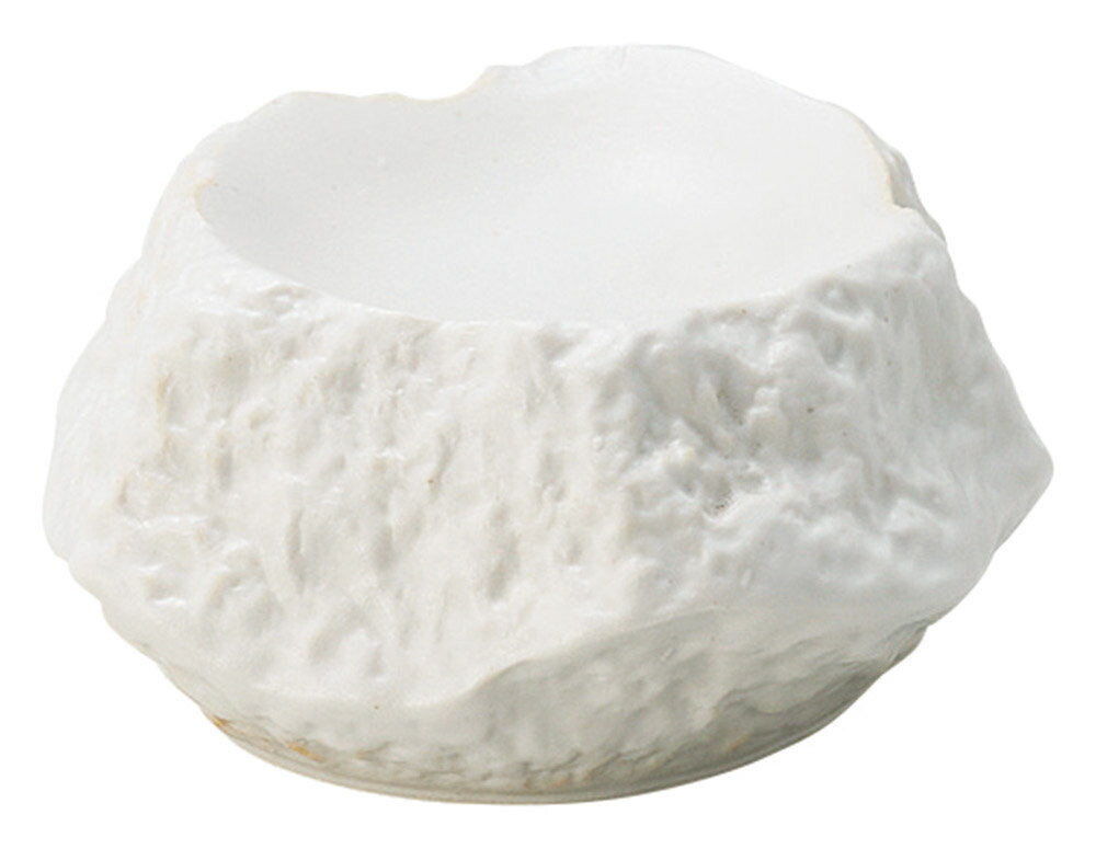 白マットRock高台珍味しょうゆ皿 [8.3×8.3×4.3cm] | SNS インスタ映え おしゃれ かわいい かっこいい 和カフェ おうちカフェ 器 食器 和食器 洋食器 業務用 バイキング ビュッフェ 開店