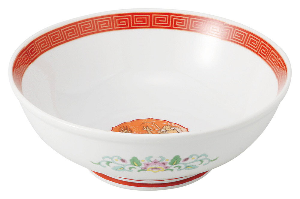 Ramen Bowls - 朱金雷門（竜）　7．0玉丼 [21.5×7.6cm] | SNS インスタ映え おしゃれ かっこいい カッコイイ 中華料理 業務用 バイキング ビュッフェ 開店 アジア