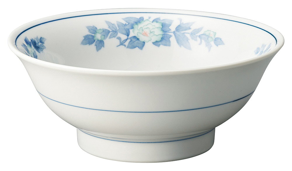 Ramen Bowls - 三色牡丹　反6．5高台丼 [20.4×8cm] | SNS インスタ映え おしゃれ かっこいい カッコイイ 中華料理 業務用 バイキング ビュッフェ 開店 アジア