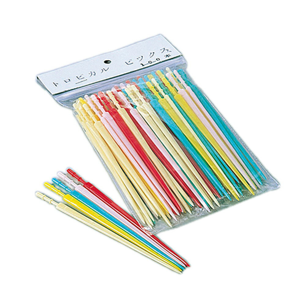 トロピカルピック[100本] [ 1本全長115mm ] 【 ショット＆アミューズ 】| ホテル レストラン 飲食店 パ..