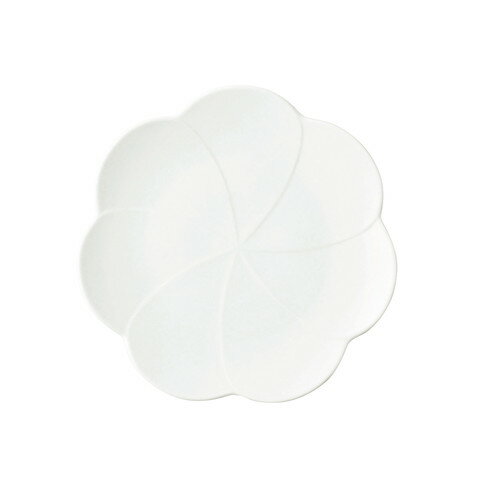 Tea Plates - コトハナ 23皿 立葵 白 [直径235x24mm]| 中皿 サラダ パスタ 取り皿 プレート 人気 おすすめ 食器 洋食器 業務用 飲食店 カフェ うつわ 器 おしゃれ かわいい ギフト プレゼント 引き出物 誕生日 贈り物 贈答品