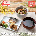 便利な軽量ランチプレートセット | 大皿 飯碗 ランチプレート お椀 オシャレ食器 お洒落 可愛い かわいい 陶器 和食器 食洗機可 レンジ可 業務用 日本製 ...
