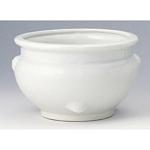 香炉 平底型 白 8寸 [8寸] | 仏具 仏壇 お盆 お彼岸 迎え火 供養 お寺 お墓 仏様 仏前 盆 お坊さん お..